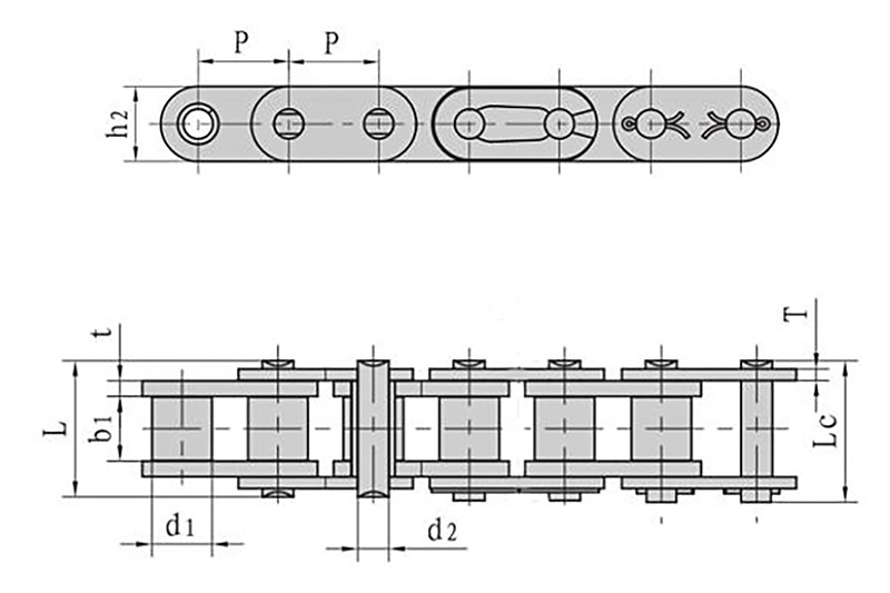 Roller chains with straight side plate ( B series ) 1