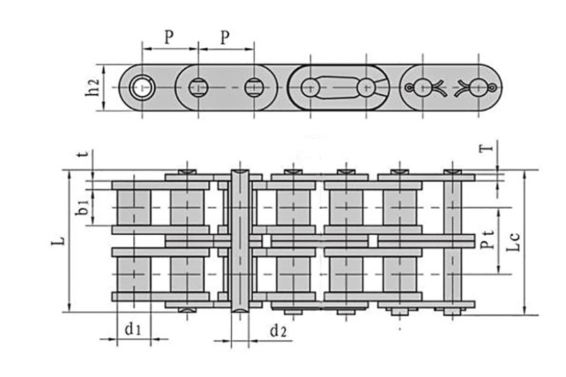 Roller chains with straight side plate ( A series ) 3
