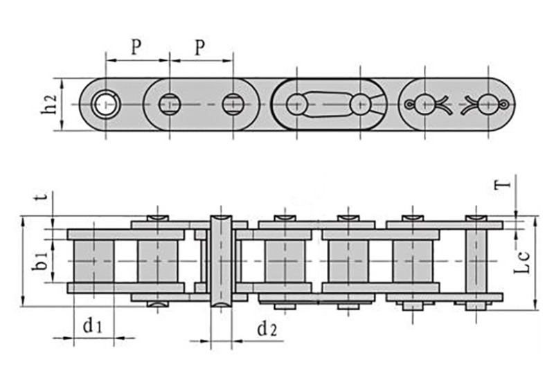 Roller chains with straight side plate ( A series ) 1